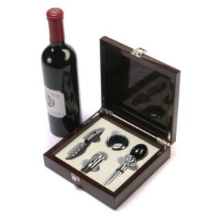 Red Vanilla Piano Varnish 4 pc. Wine Accessory Set   Wine Accessories