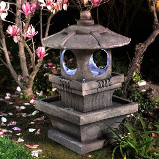 Bond Mikio Lighted Garden Outdoor Fountain   Fountains
