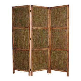 Screen Gems Knotted Fern Panel Room Divider in Wooden Frame   63W x 72H in.   Room Dividers