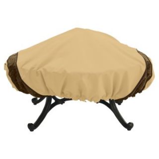 Classic Accessories Round 44 in. Fire Pit Cover   Pebble   Fire Pit Accessories