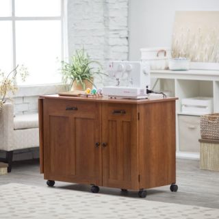Sauder Sewing Craft Table   American Cherry   Sewing Furniture