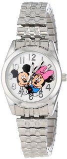 Disney Women's MCK804 Mickey Loves Minnie Silvertone Classic Bracelet Watch Watches