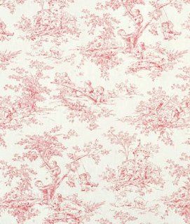 P. Kaufmann Central Park Toile Red Fabric   by the Yard