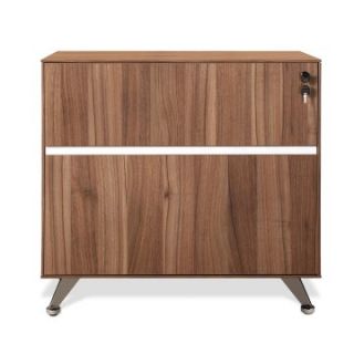 Jesper 300 Collection Lateral File Cabinet   Walnut   File Cabinets