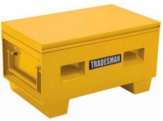 Tradesman 36 in. Heavy Duty Small Job Site Box   Yellow   Tool Boxes