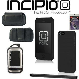 Incipio Feather Case for Apple iPhone 5   Black Incipio Item IPH 805, Leather Horizontal Case that fits your phone with the Incipio Cover on it, Radiation Shield and Stylus Pen. Cell Phones & Accessories