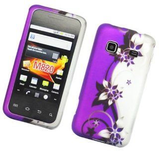 For Samsung Galaxy Precedent SCH M828C Accessory   Purple Vine Design Hard Protective Case Cover + Free Lf Stylus Pen Cell Phones & Accessories
