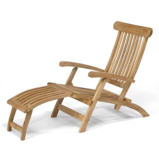 Jewels of Java Teak Steamer Chair   Outdoor Chaise Lounges