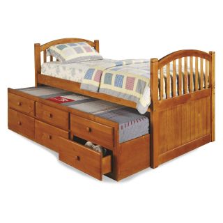 Arched Captain's Bed with Storage   Honey   Kids Captains Beds
