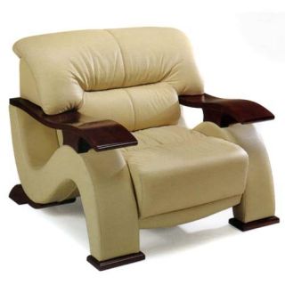 Global Furniture Alea Leather/Leather Match Club Chair   Cappuccino   Leather Club Chairs