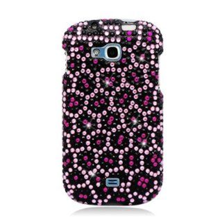 Aimo Wireless SAMR830PCDI163 Bling Brilliance Premium Grade Diamond Case for Samsung Galaxy Axiom R830   Retail Packaging   Pink Leopard Cell Phones & Accessories