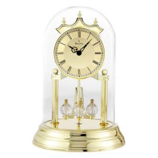 Bulova Tristan Brass Anniversary Clock   Mantel Clocks