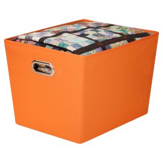 Honey Can Do Large Decorative Storage Bin With Handles   Decorative Boxes & Baskets
