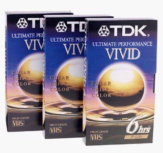 TDK T 120 Ultimate Performance Video Tape (3 Pack) (Discontinued by Manufacturer) Electronics