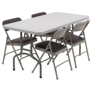 NPS Banquet Table and Vinyl Chair 5 piece Set   Banquet Tables