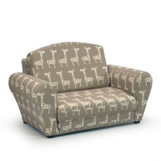 Stretch Maple/Natural Sleepover Sofa with Giraffe Print   Specialty Chairs