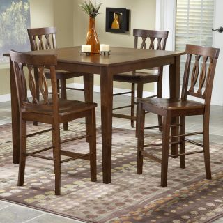 Salisbury 5 Piece Counter Height Dinette Set   Espresso   Dining Table Sets