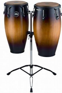 Meinl Percussion HC812VSB Headliner Series 11 Inch and 12 Inch Conga Set With Tripod Stand, Vintage Sunburst Musical Instruments