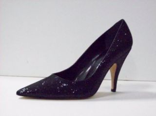 Nina 'Bonnie 2' Fishnet Glittle Pump (10, Black) Shoes