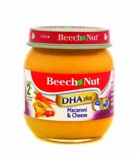 Beech Nut Macaroni & CheeseStage 2 DHA Plus, 4 Ounce Jars (Pack of 12)  Baby Food Dinners  Grocery & Gourmet Food