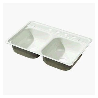 ALMOND DOUBLE SINK (Briggs 3421 833)   Double Bowl Sinks  