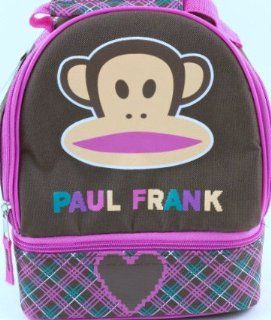 Paul Frank Lunch Box Dual Compartment Brown/Pink Lunchbox   Childrens Lunch Boxes