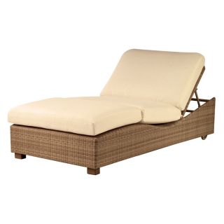 Whitecraft by Woodard Saddleback Double Chaise Lounge   Outdoor Chaise Lounges