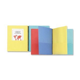 Oxford Elegant Stripe Eight Pocket Organizer, Embossed Leather Grain, Assorted Colors (99656)  Project Folders 