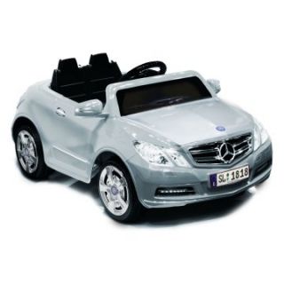 Kid Motorz Mercedes Benz E550 Car Battery Powered Riding Toy   Silver   Battery Powered Riding Toys
