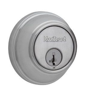 Kwikset 816 Key Control Single Cylinder Deadbolt featuring SmartKey in Satin Chrome   Smart Lock  