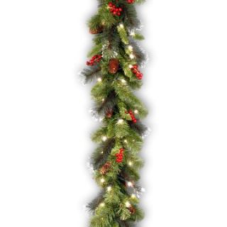 9 ft. Crestwood Spruce Pre Lit LED Garland   Christmas Garland