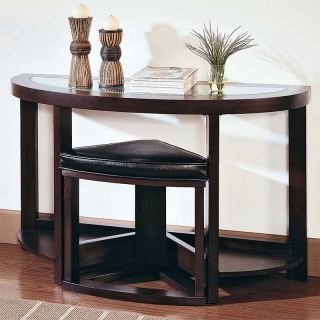 Pieces Console Table with Ottoman   Console Tables
