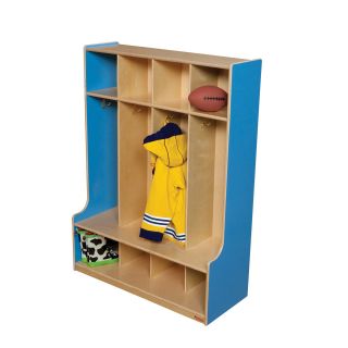 Wood Designs 4 Section Seat Locker   Toy Storage
