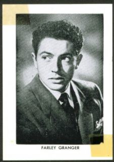 Actor Farley Granger wallet size fan club pic 1950s Entertainment Collectibles