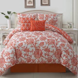 Victoria Classics Jordin 5 Piece Reversible Comforter Set   Bedding Sets