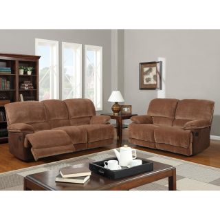 Global Furniture U9968 Reclining Sofa and Loveseat Set   Brown Sugar   Sofa Sets