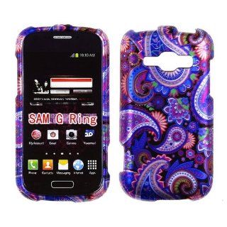 2D Purple Paisley Samsung Galaxy Ring / Prevail 2 M840 Case Cover Phone Protector Snap on Cover Case Faceplates Cell Phones & Accessories