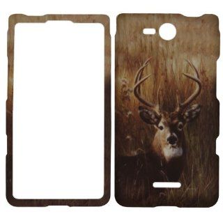 BUCK DEER HUNTER CAMO FACEPLATE PROTECTOR HARD RUBBERIZED CASE FOR LG OPTIMUS EXCEED VS840PP / LUCID 4G VS840 VERIZON PREPAID SNAP ON Cell Phones & Accessories