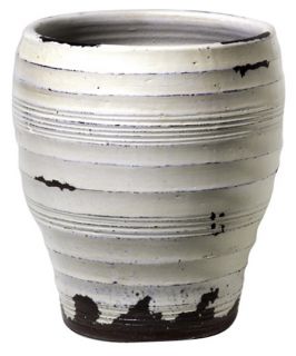 New Rustics Home Ceramic Clay Pottery   Distressed White Pot   Floor Vases