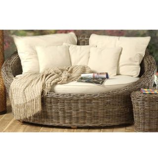 Oval Day Bed Small KG Oatmeal   Wicker Furniture
