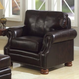 Charles Schneider Prestige Hazelnut Leather Chair   Leather Club Chairs