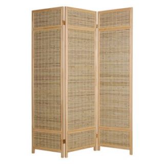 Screen Gems Sheet Bamboo Room Divider in Honey   Room Dividers