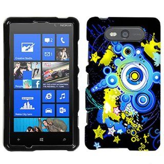 Nokia Lumia 820 Blue Daze Hard Case Phone Cover Cell Phones & Accessories