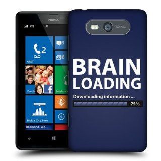 Head Case Designs Brain Loading Progress Bar Hard Back Case Cover For Nokia Lumia 820 Cell Phones & Accessories