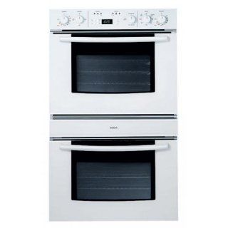 Bosch 30 Inch Double Oven   Convection Over Thermal   White Appliances