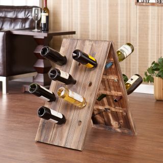 Southern Enterprises Syrah Riddling Sandwich Board Wine Rack   24 Bottle   Wine Racks