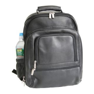 Royce Leather Deluxe Laptop Backpack   Black   Computer Laptop Bags