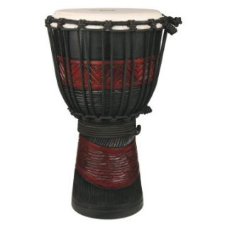 X8 Drums Red and Black Djembe Drum   Kids Musical Instruments