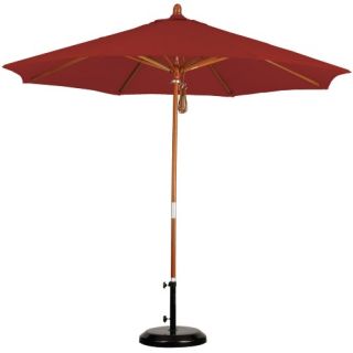 California Umbrella 9 ft. Marenti Wood Pacifica Market Umbrella   Commercial Patio Furniture