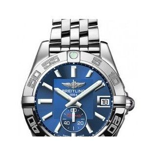 Breitling Galactic 36 Blue Dial Stainless Steel Mens Watch A3733012 C824SS Breitling Watches